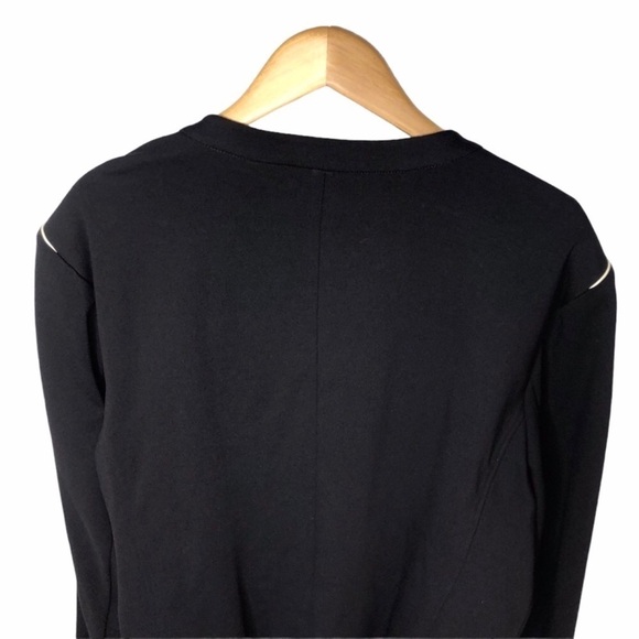 Amanda & Chelsea Women’s Piped Shoulder Ponte Black Jacket Blazer Size 3X - Picture 6 of 8